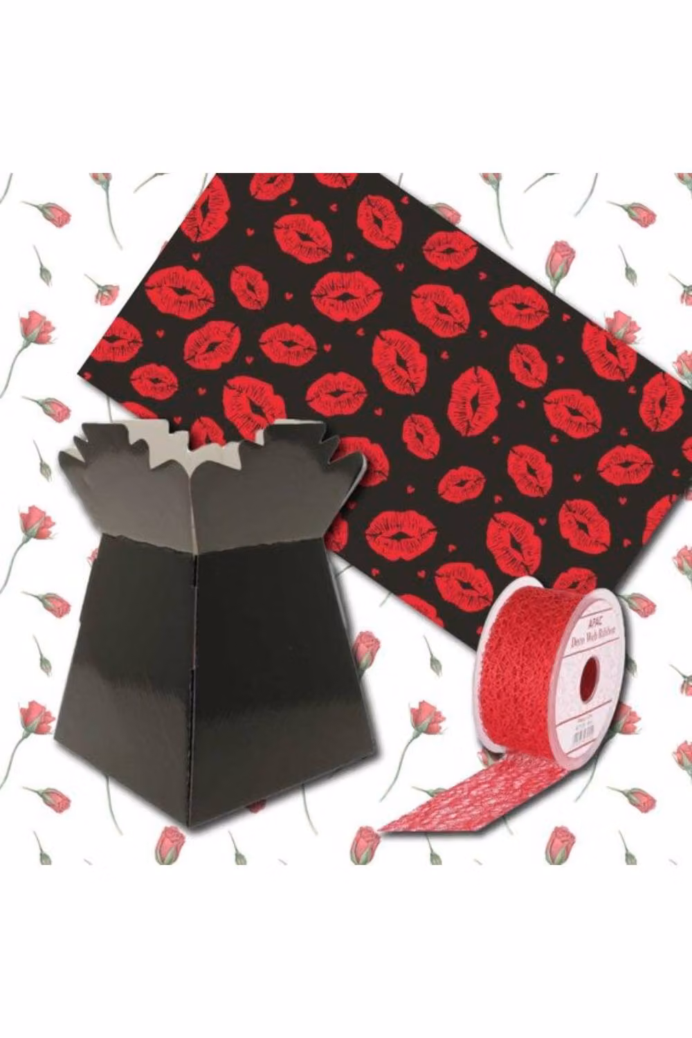 KDMD Valentine Gift Bundle Be My Valentine 35 Item Set in Black and Red – 2