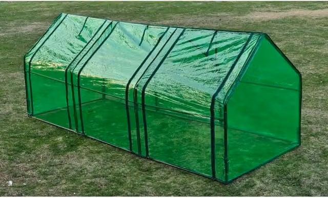 Berkfield Home Green Freestanding Steel Greenhouse with 3 Doors – 1