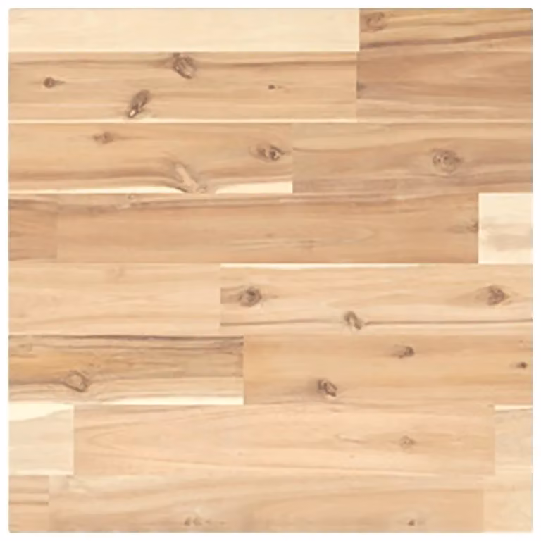 Berkfield Home Square Acacia Wood Table Top, Brown, W/D/H: 40 x 40 x 4 cm