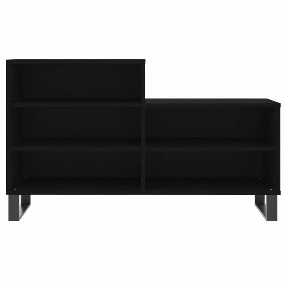 Berkfield Home Modern Black Shoe Cabinet W/D/H: 102 x 36 x 60 cm – 4