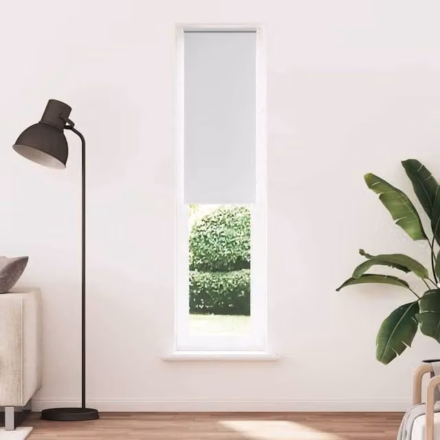 Berkfield Home White Blackout Roller Blind, Thermal Insulating Polyester Fabric, W: 50 cm, H: 230 cm