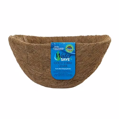 Tom Chambers Brown Coco Fibre Hanging Basket Planter, 30cm – 1