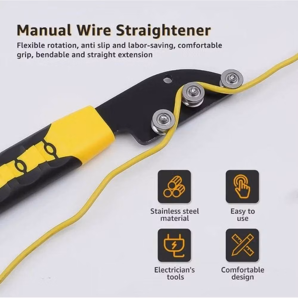 SPETLEK Yellow Electrical Cable and Wire Straightener Tool – 3