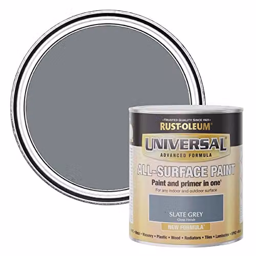 Rust-Oleum Universal Paint and Primer Gloss Grey 750ml – 1