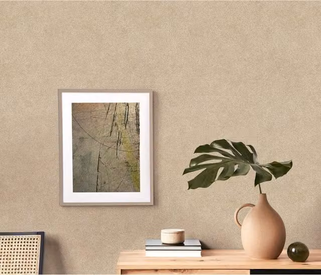 Erismann Silent Flow Embossed Abstract Botanical Vinyl Wallpaper in Pink and Green