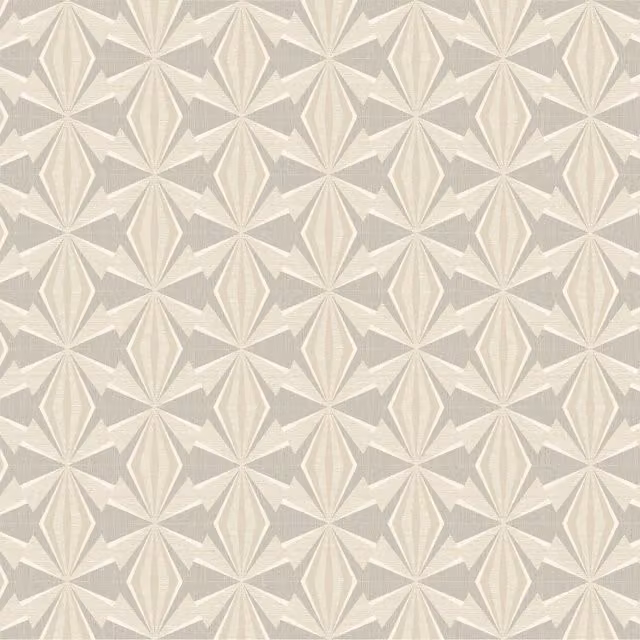 Hoopla Walls Grey Abstract Geometric Art Deco Wallpaper