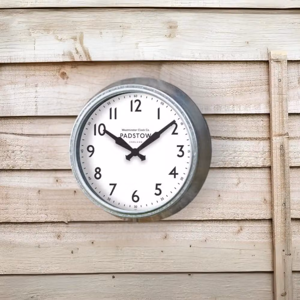Marco Paul Padstow Round Analog Wall Clock in Silver, Diameter: 38.1 cm – 4