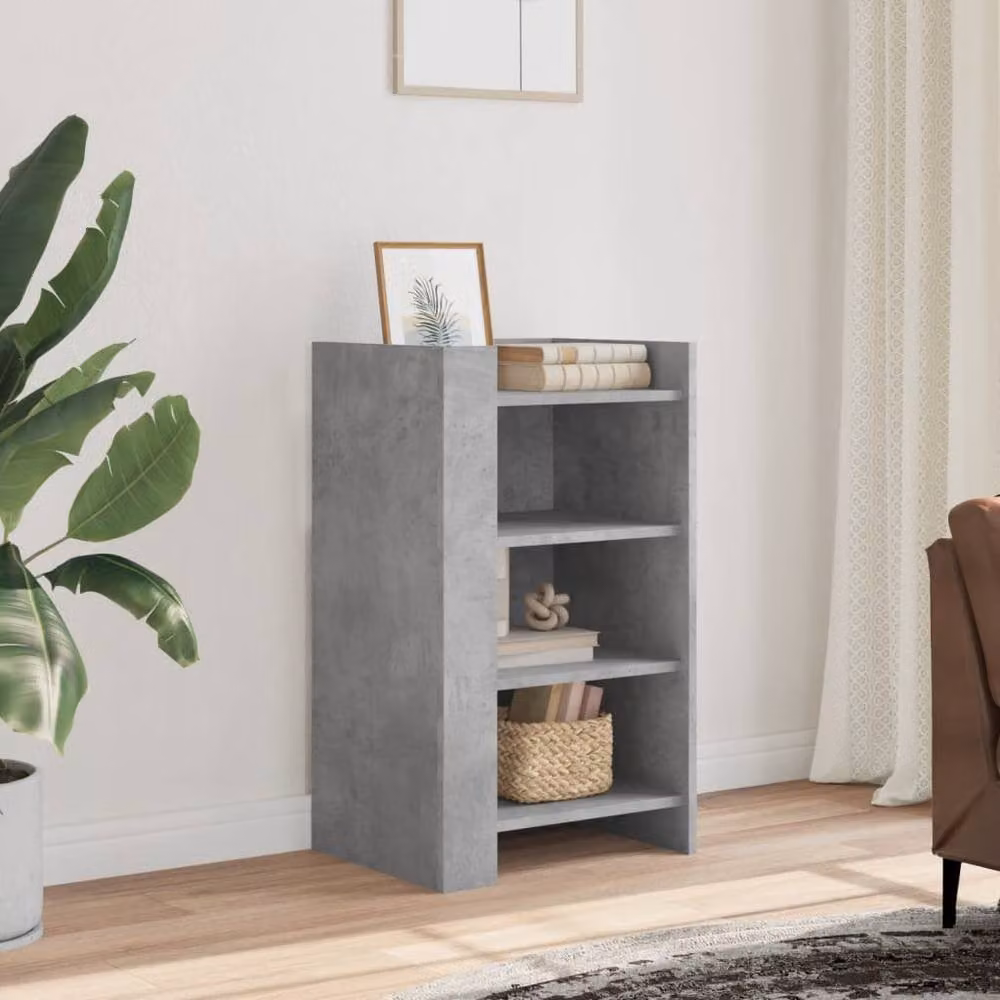 Berkfield Home Modern Sideboard in Grey Matt MDF, W/D/H: 45 x 35 x 75 cm – 2