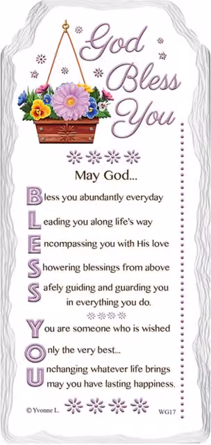 Sentiments Handcrafted Ceramic Floral Hanging Plaque, Multicolour, W: 17.5 cm, H: 8.0 cm, D: 1.0 cm