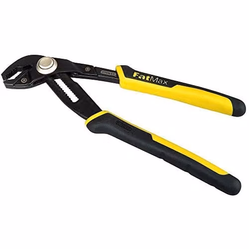 Stanley Water Pump Pliers, Black and Yellow, 200 mm – 1