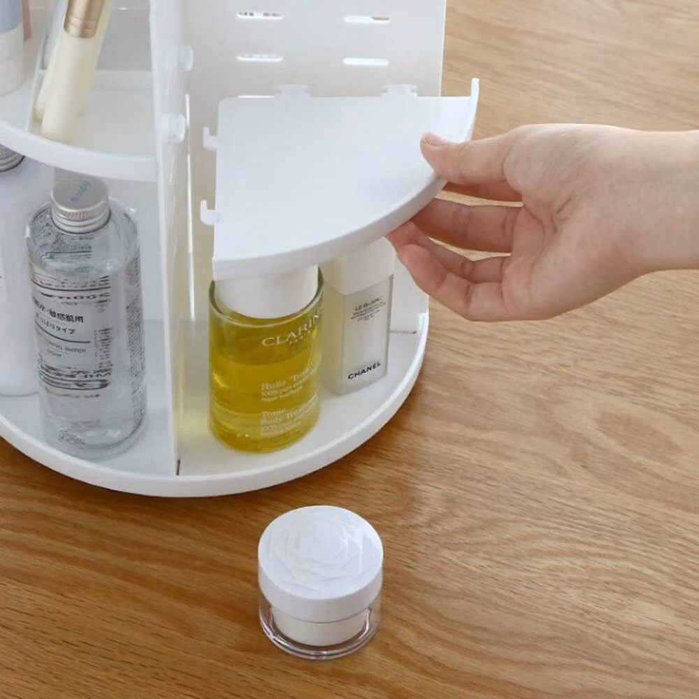 Kelvenix Rotating Makeup and Perfume Organizer in White – 3