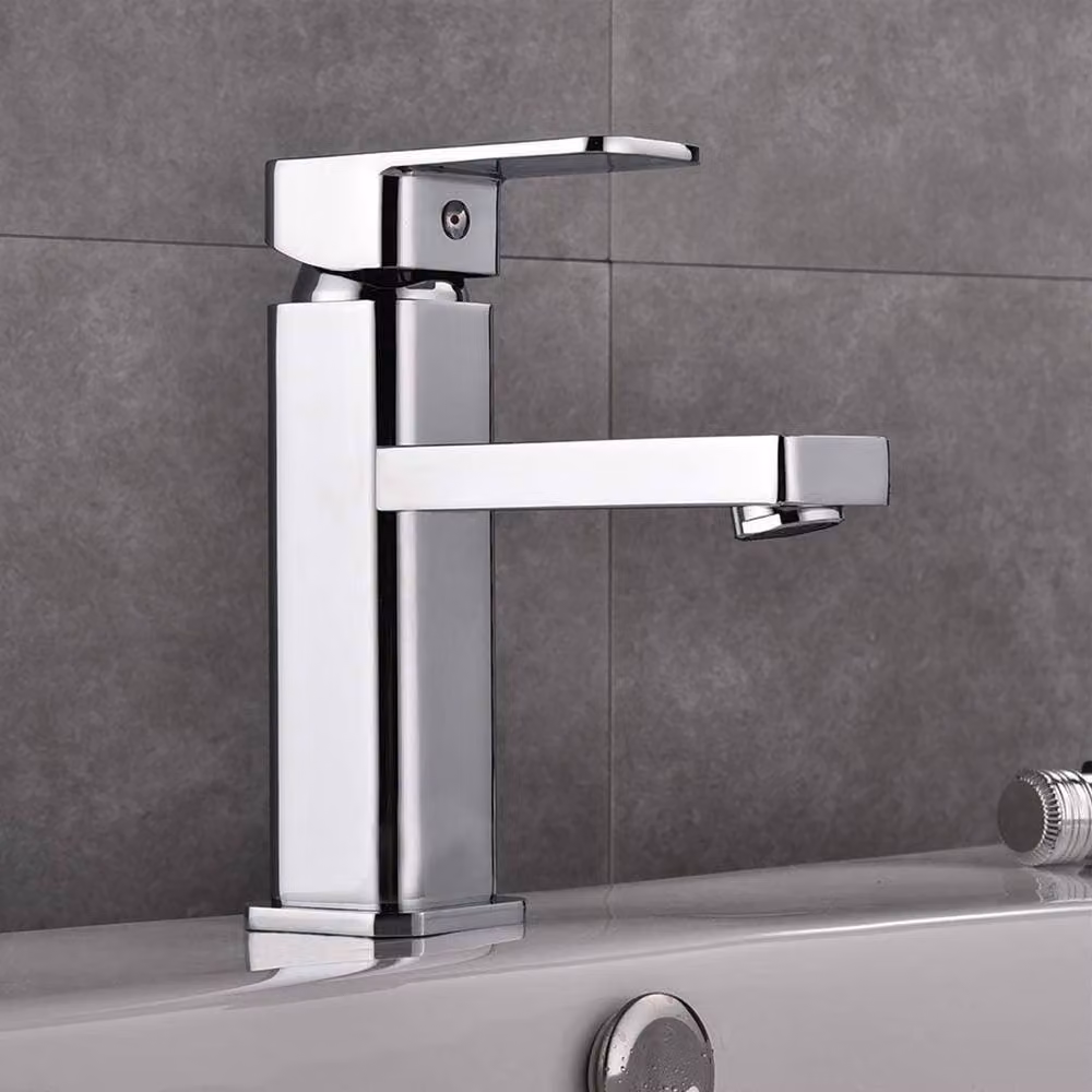 VOGREX Single Lever Chrome Basin Mixer Tap in Silver – 2