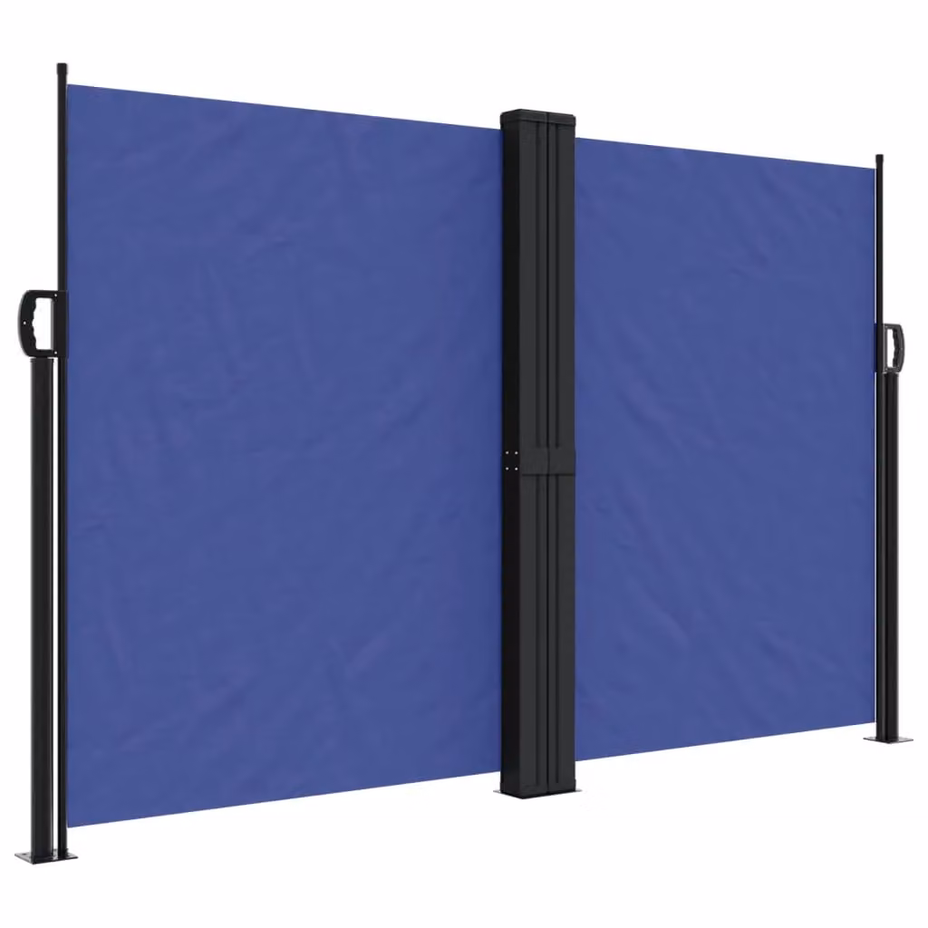 Berkfield Home Retractable Single Side Awning in Blue, W/H: 600 x 160 cm – 2