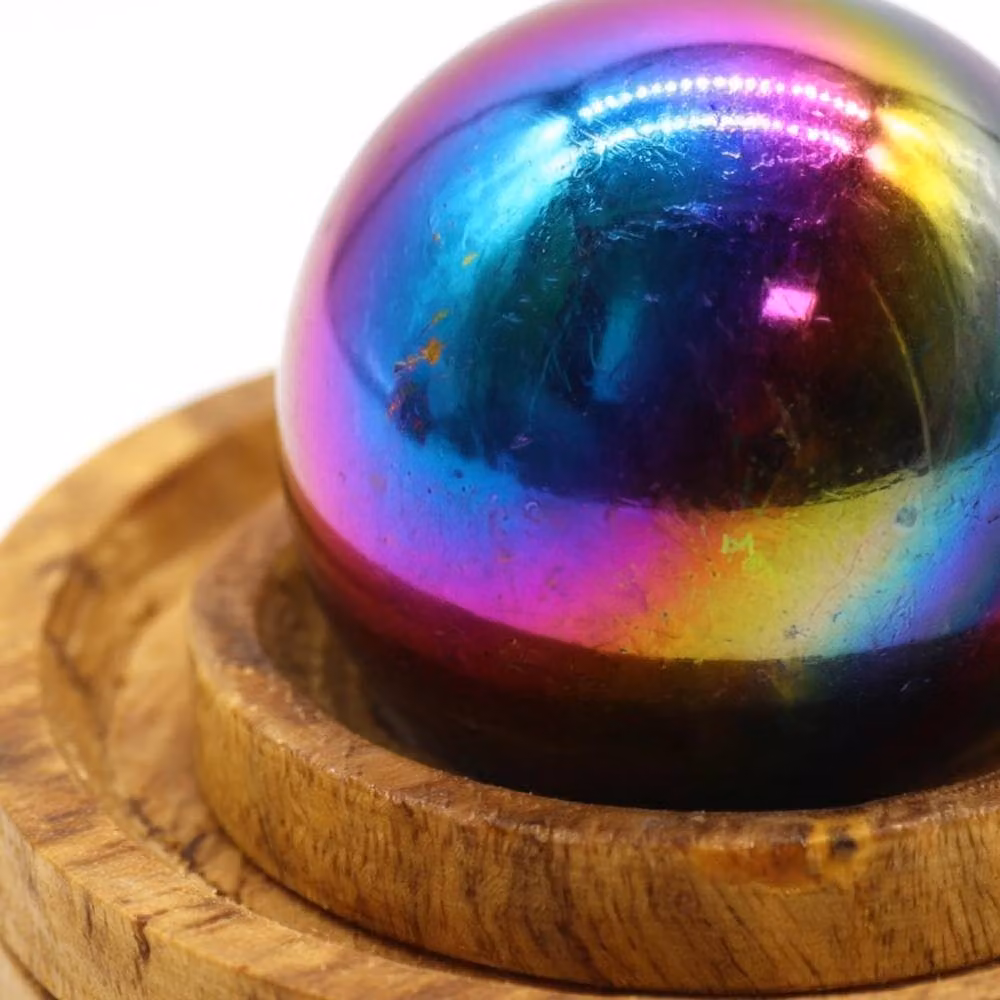 KDMD Amethyst Aura Multicolour Gemstone Sphere with Stand – 2