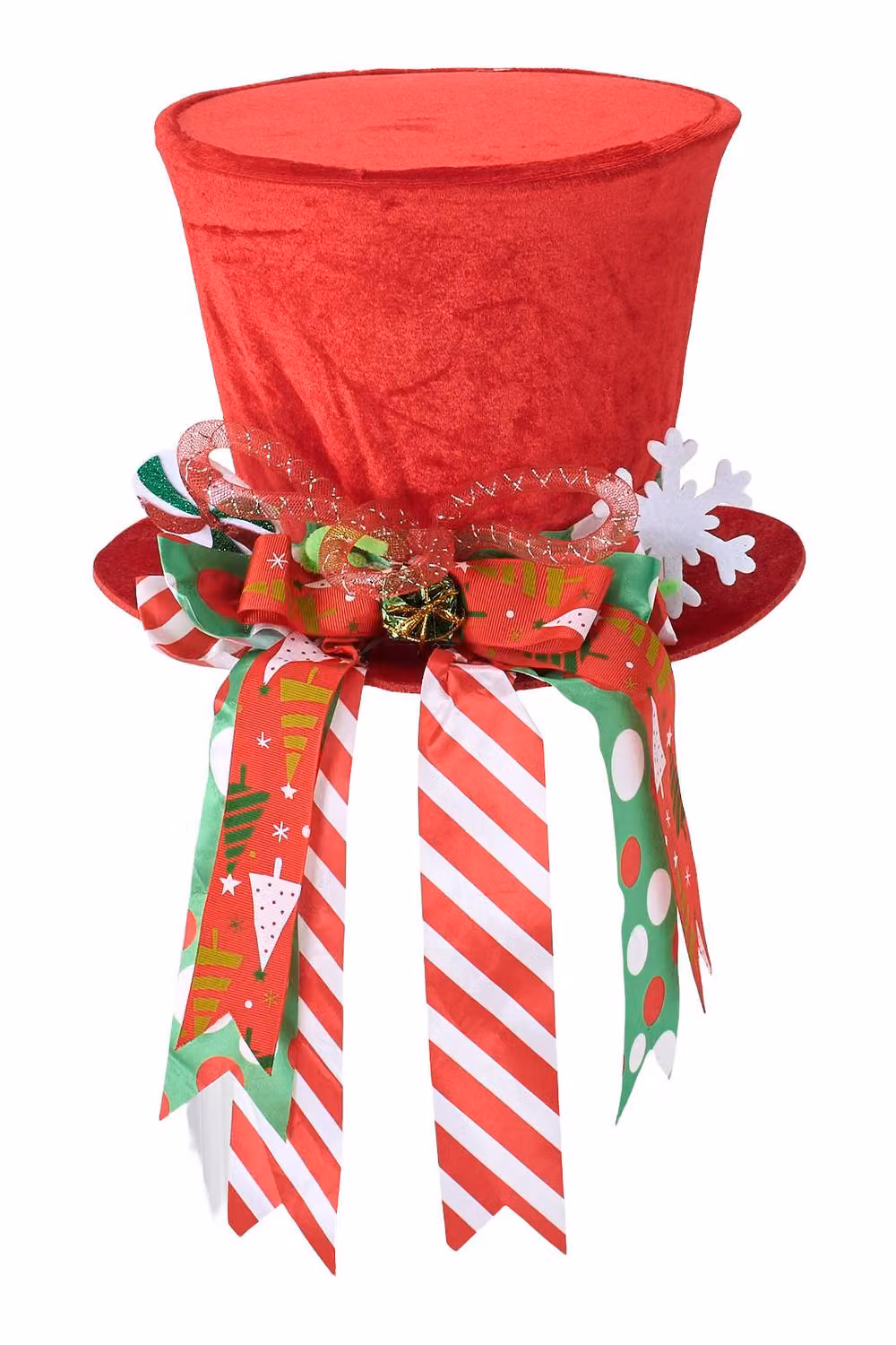 Living and Home Red and White Santa Hat Christmas Tree Topper – 4