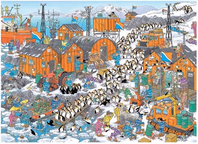Ravensburger Jan van Haasteren South Pole Expedition 1000 Piece Jigsaw Puzzle, Multicolour