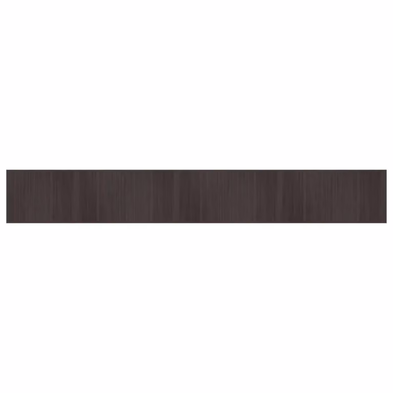 Berkfield Home Rectangular Bamboo Rug in Brown, W/D/H: 70 x 500 cm