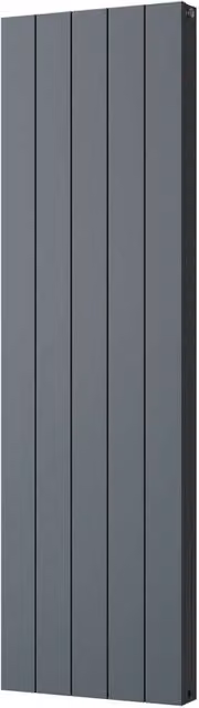 UK Radiators Thetford Anthracite Vertical Designer Radiator, Smooth Finish, W: 46.6 cm, H: 160 cm – 1