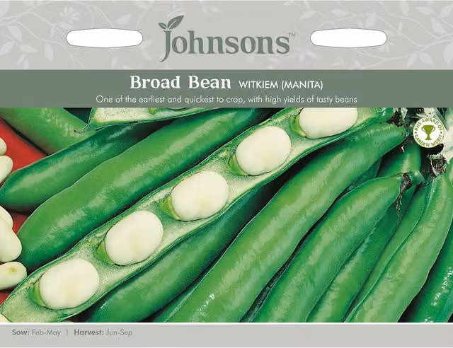 Johnsons Witkiem Manita Broad Bean Seeds