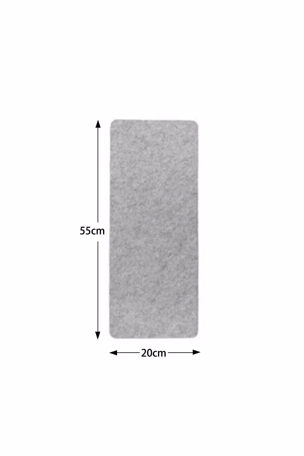 Living and Home 14-Piece Non-Slip Self-Adhesive Stair Treads in Grey, W: 55 cm, D: 20 cm – 2