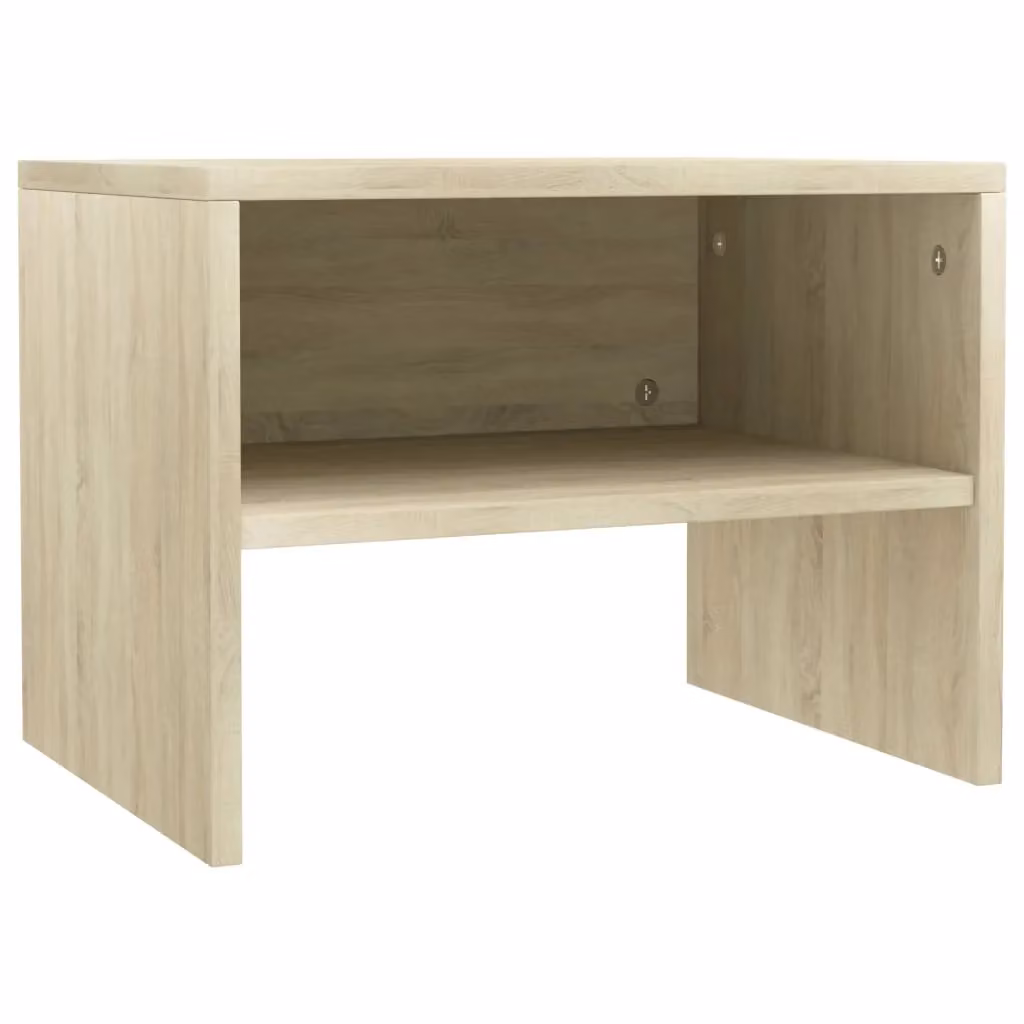 Berkfield Home Sonoma Oak Bedside Cabinet in Brown, W/D/H: 40 x 30 x 30 cm – 2