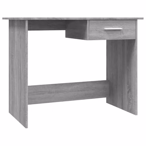 vidaXL Modern Writing Desk in Grey, W/D/H: 100 x 50 x 76 cm – 1