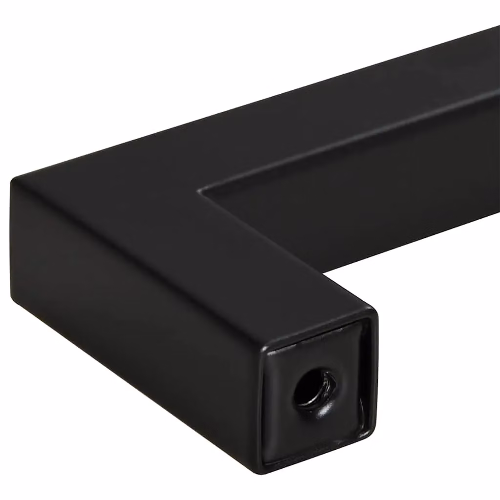 Berkfield Home Matt Black Stainless Steel Bar Cabinet Handles, 5 Pack, Length: 22.4 cm – 3