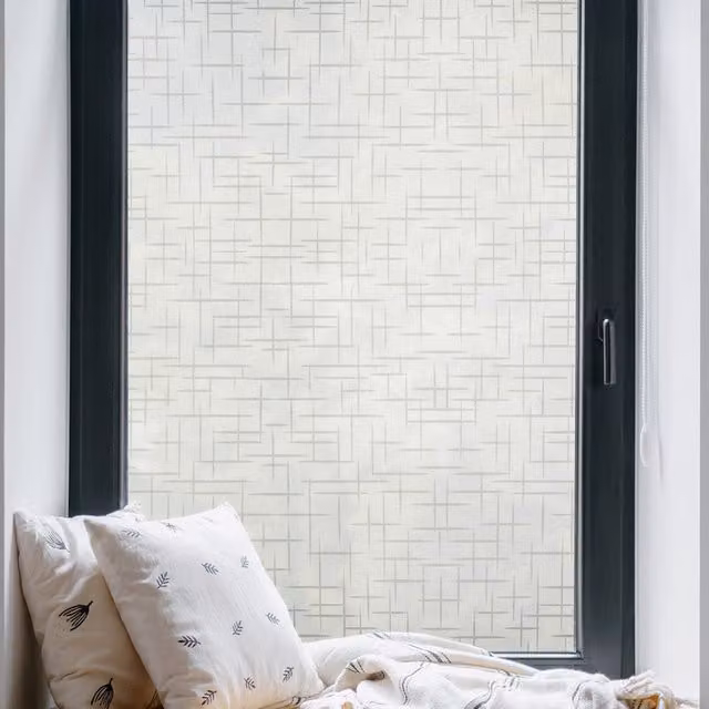 Lifeideas Self-Adhesive 3D Privacy Window Film in White Translucent Plastic