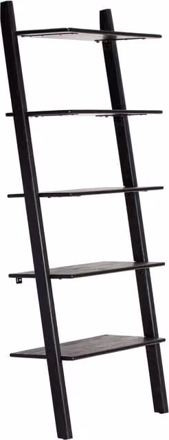 MH London Manny Ladder Bookcase in Black Mango Wood