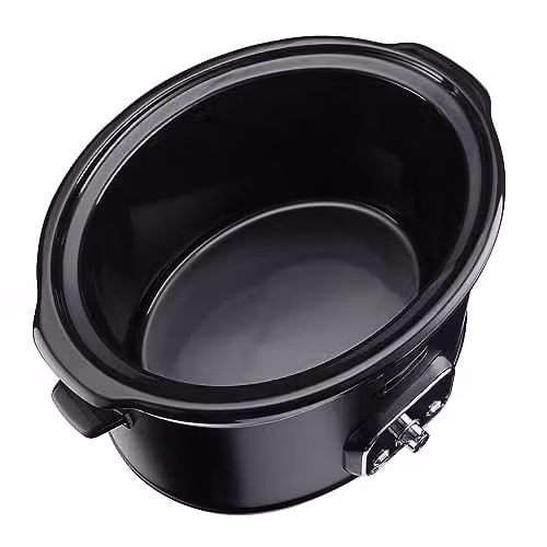 Cooks Professional 8L Digital Slow Cooker with Glass Lid and Removable Ceramic Bowl in Black and Gold – 7