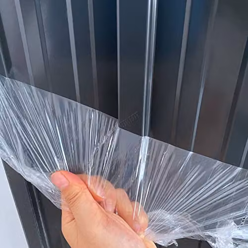 BIRCHTREE 24 Pack Corrugated Metal Roof Sheets in Black, W: 108.0 cm x H: 45.0 cm – 3