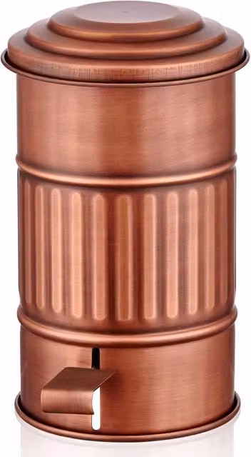 The Mia UK Mia Bronze Pedal Step On Bathroom Rubbish Bin