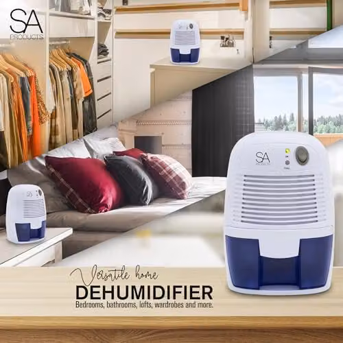 Tanness Portable Dehumidifier and Air Purifier, 500ml, White – 3