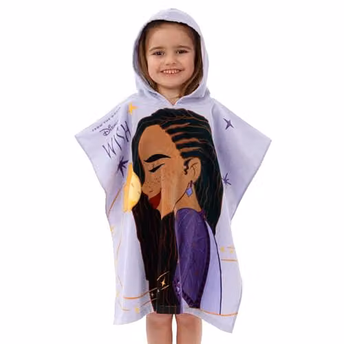 Disney Wish Hooded Towel Poncho for Women in Purple and Yellow – 2