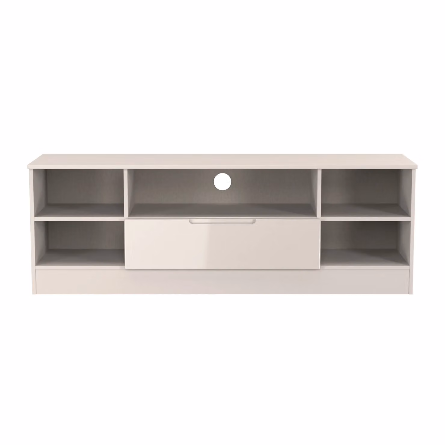 2 U Lucca Wide 1 Drawer TV and Media Unit in Taupe Beige – 2