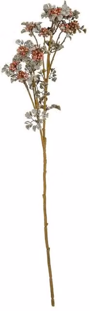 Lemon Pavilion Pink Berry Artificial Flower Spray in Light Pink, H61 x W7 x D7 cm