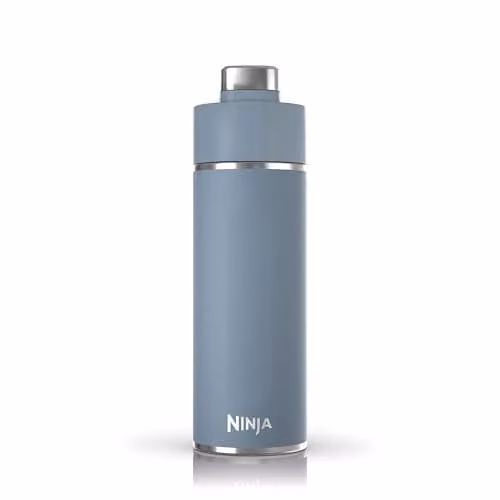 Ninja Thirsti Triple Insulated Stainless Steel Water Bottle and Flask, 530 ml, Blue, DW1801EUUKBL