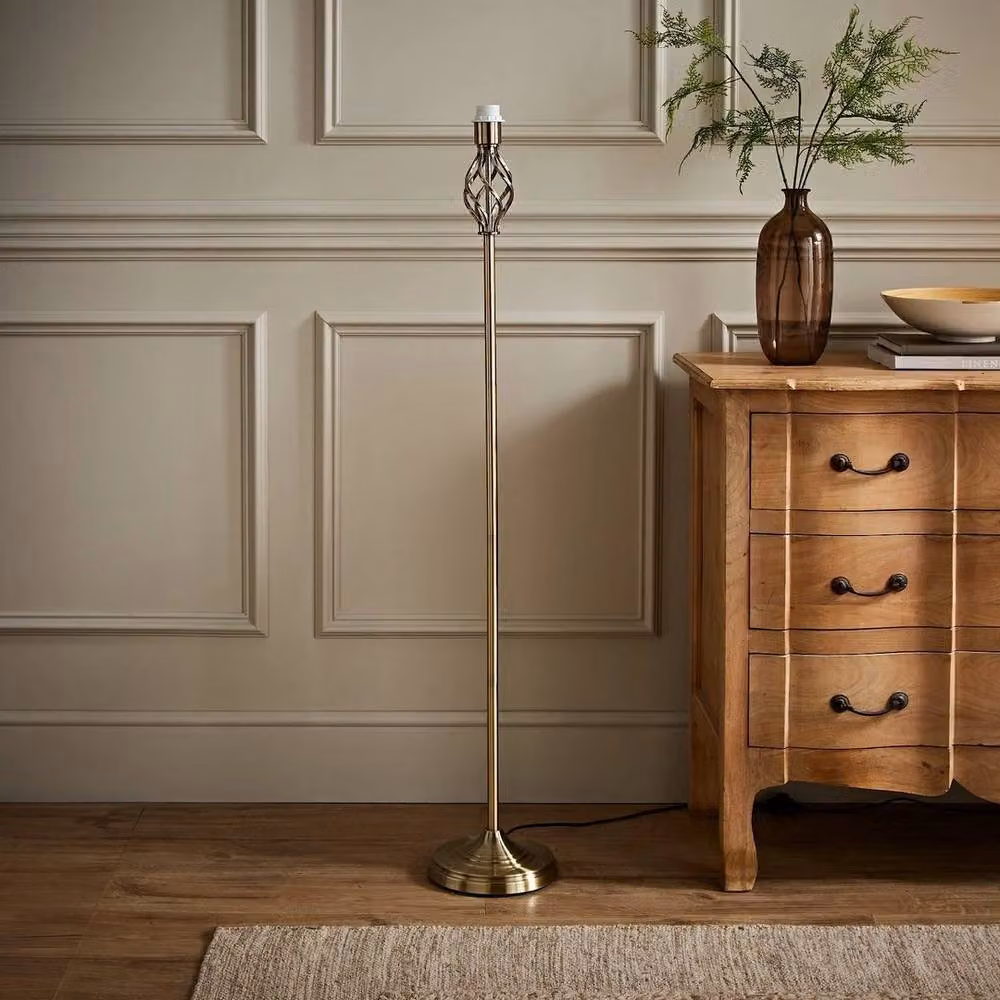 SPETLEK Antique Brass and Bronze Traditional Floor Lamp – 2
