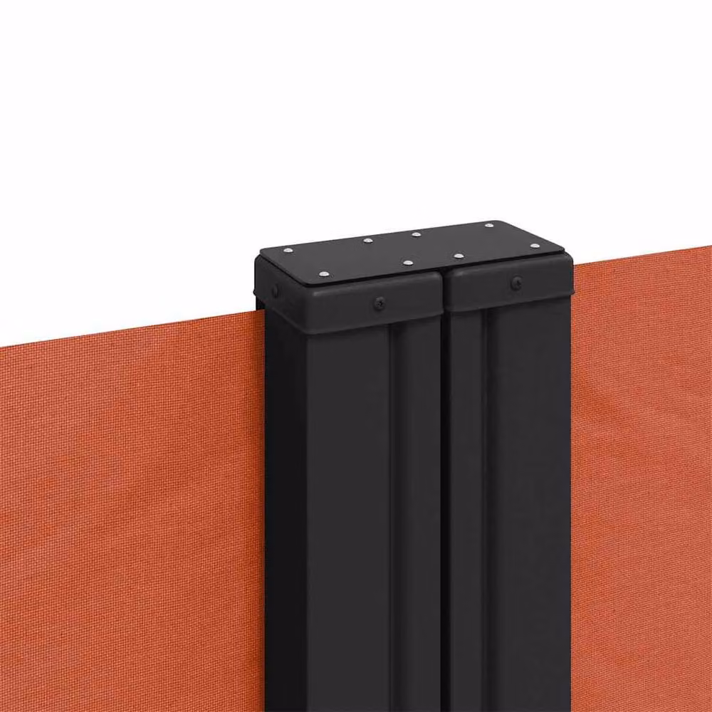 Berkfield Home Retractable Side Awning in Burnt Orange, W/H: 1200 x 160 cm – 4