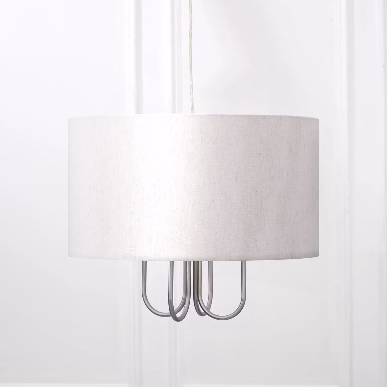 Voyage Maison Taurus Modern Chandelier Lamp Base in Silver and White