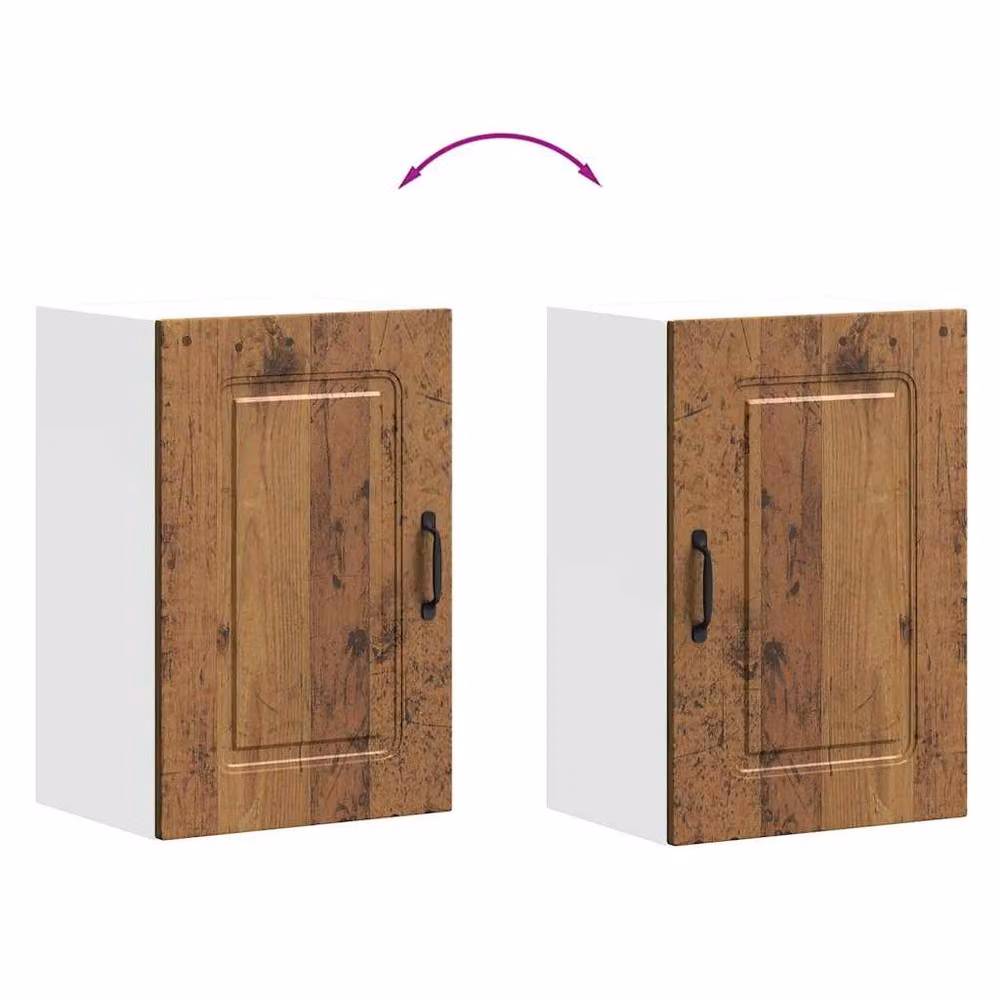 Berkfield Home Kalmar Wall Mounted Kitchen Cabinet in Brown Old Wood – 3