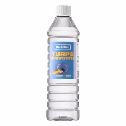 Bartoline Turpentine Substitute 750ml Transparent Multi-Purpose Solvent for Paint Brushes and DIY Cleaning