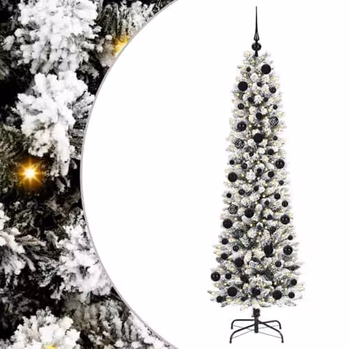 vidaXL Artificial White Christmas Tree, Height: 180 cm – 1