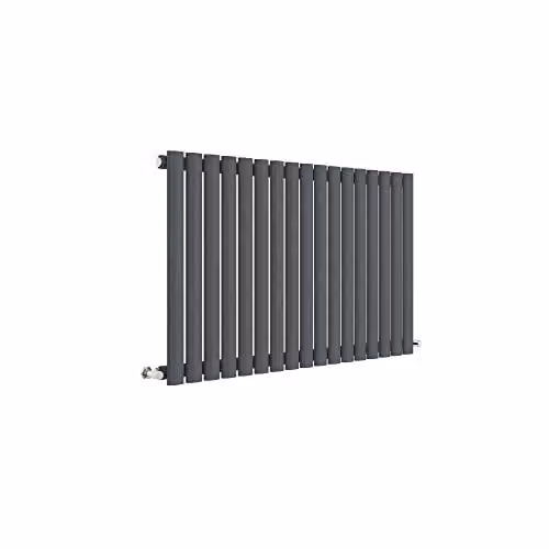 Nuie HLA39 Revive Modern Wall Mount Designer Horizontal Single Panel Radiator, Anthracite, W/H/D: 99.2 x 60 x 5.5 cm
