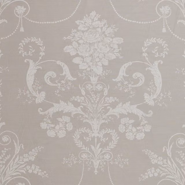 Laura Ashley Josette Floral Fabric Chair in Grey and Beige
