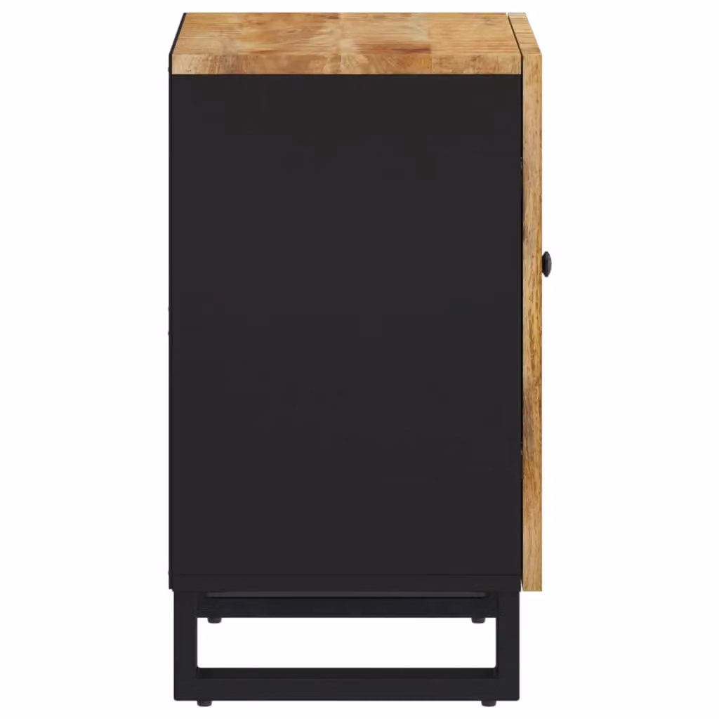 Berkfield Home Brown Mango Wood Bathroom Cabinet W/D/H: 38 x 33 x 58 cm – 4