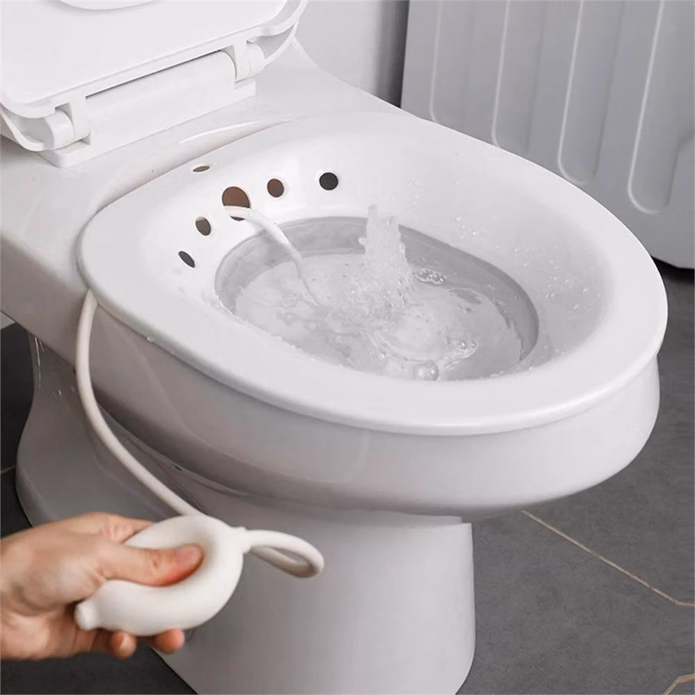 Kelvenix A-Foldable Wall-Hung Hanging Toilet Sitz Bath for Postpartum Hemorrhoids in White – 2