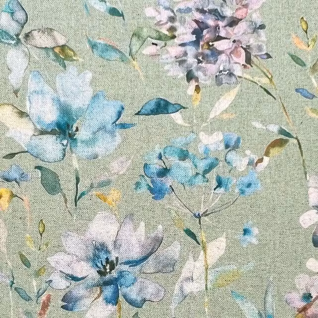 Terrys Tivoli Fabric Marino in Blue and Green