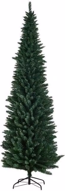 KORVIXA Green Artificial Slim Pencil Christmas Tree