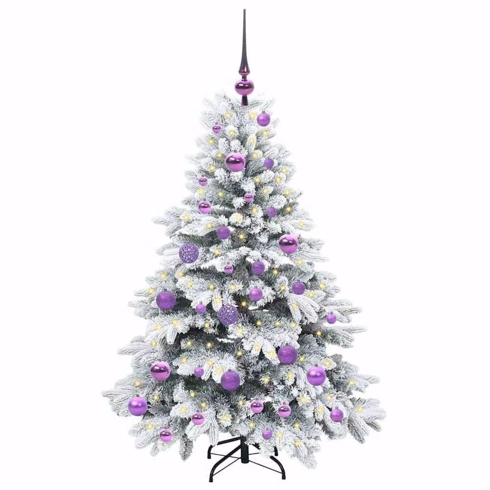 Berkfield Home Artificial Green Christmas Tree with 150 Warm White LEDs – 3